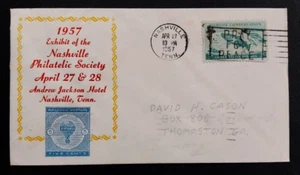 USA 1957 WILDLIFE CONSERVATION 3c STAMP COVER NASHVILLE - Picture 1 of 2