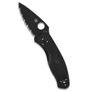 Spyderco Persistence leichtes Messer mit 2,77" schwarzer Wellenschliffklinge C136SBBK - Bild 1 von 5