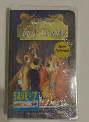 LADY AND THE TRAMP VHS DISNEY MASTERPIECE NEW SEALED RARE - Image 1 of 4