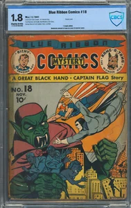 Blue Ribbon Comics #18 CBCS 1.8 | MLJ 1941 | Cubierta clásica pulpa homenaje | - Imagen 1 de 2