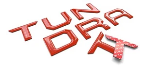 Red 3D Domed Raised Letters compatible with Tundra 2014-2021 Tailgate - Bild 1 von 1
