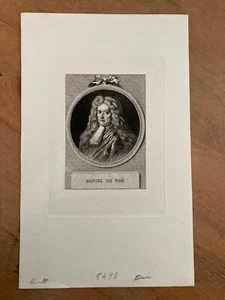 Daniel Defoe englischer Schriftsteller Litho Kunstdruck - perfekt zum Einrahmen - Bild 1 von 1