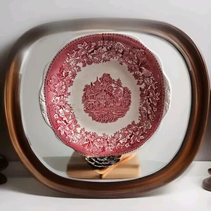 Vintage Pink Wedgwood Plate Avon Cottage Made in Staffordshire, England - Picture 1 of 2