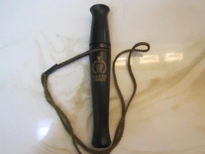 Vintage RICH N TONE 7 11/16" Black CANADA goose flute Call with lanyard EUC - Picture 1 of 10