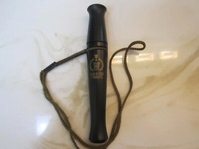 Vintage RICH N TONE 7 11/16" Black CANADA goose flute Call with lanyard EUC - Image 1 of 4