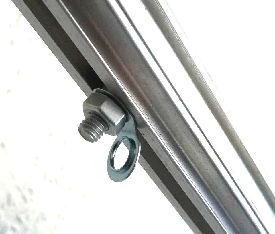 40 GAO Flora Hammerkopfschrauben Gewächshaus mit Pflanzenhalter Öse Edelstahl