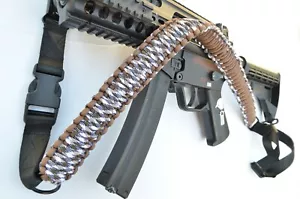 60" Tactical 550 Paracord Gun Rifle Bow Shotgun Sling 1 or 2 Point ROCKY ROAD - Picture 1 of 9