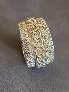 Ring Pompöös Harald Glööckler Zirkonia Gr. 19 Silberfarben - Bild 1 von 4