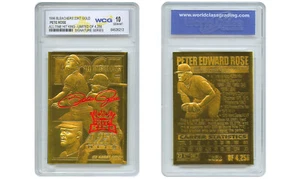 1996 PETE ROSE Bleachers 23KT Gold Card Signature Series LTD 4256 - GEM MINT 10 - Picture 1 of 3
