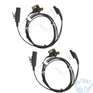 2PCS PTT Mic Earpiece Headset Ffor IC-F50 F60 F70 F3061 F3161 F4061 F4161 Radio - Picture 1 of 4