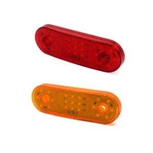 Trailer Side Marker Lights LED Warning Side Light 12/24V for Van Truck Car F - Picture 1 of 17