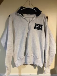 Vintage 90s PSU Penn State Nittany Lions 1/4 Zip MV Sport Sweatshirt Mens Large - Picture 1 of 7
