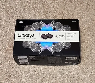 Linksys PLSK400 Powerline Kit, wired network expansion using electrical outlets - Image 1 of 2