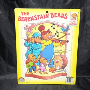 Vintage Frame Tray Puzzle Bernstein Bears 1988 First-time puzzles Musicians - Picture 1 of 3