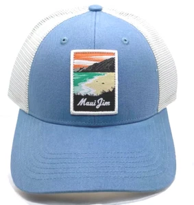 Sombrero trasero ajustable MAUI JIM con parche bordado escena playa TOTALMENTE NUEVO - Imagen 1 de 2