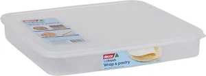 2X Food Storage Container for Pastry Sheets, Slices and Pita Breads 2.5L,White - Picture 1 of 4