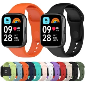 Watchband for Redmi Watch3 Lite Active Watch Bands Strap Silicone Bracelets - Picture 1 of 20