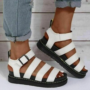 doc marten white platform sandals