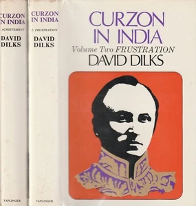 CURZON IN INDIA BY DAVID DILKS, 1ST U.S. EDITION, 1970, 2 VOLUMES, D/J - Picture 1 of 2