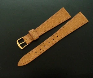 Beautiful Ladies' 16mm Regular Length Ginger GENUINE Pigskin Strap/Band - Imagen 1 de 1