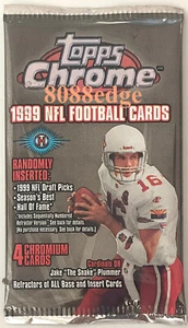 1999 TOPPS CHROME FACTORY SEALED HOBBY PACK: EDGERRIN JAMES/DONOVAN McNABB RC - Bild 1 von 2