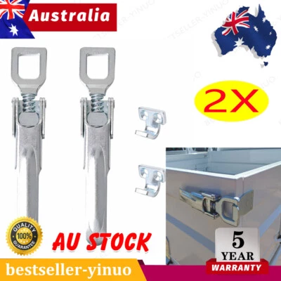Pair LATCHES OVER CENTRE EXTRA HEAVY DUTY Trailer Latch / Ute Tray / Fastener  - image 1 of 4