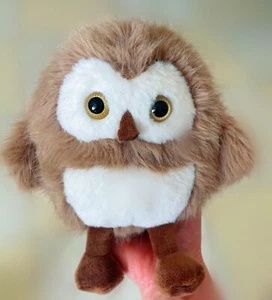 10 Inch Chubby Mini Owl Plush Toy Brave Room Decor Funny Stuffed Animal for Kids - Picture 1 of 7