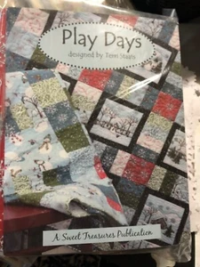 NEU Play Days Quilt-Set von Terri Staats Muster Stoff 50” mal 63” - Bild 1 von 3