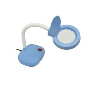 Lámpara Mag de Escritorio Azul Lupa 8.5cm Lente 12W Tubo 15x Alto Aumento - Imagen 1 de 5