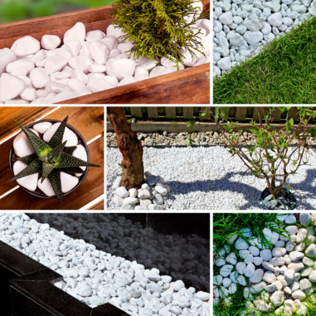White Pebbles For Yor Garden!