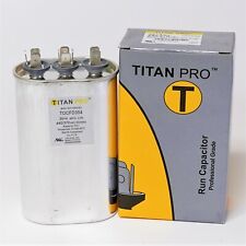 TitanPro TOCFD35/4 HVAC Oval Motor Run Dual Capacitor. 35/4 MFD/UF 440/370 Volts