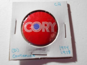 1-1/8" Cory California Controller 1974 or 1978 litho pinback button - Picture 1 of 1