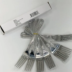 Winco 0005-05 Dots Mirror Finish S/S Dinner Fork - Dozen - Picture 1 of 7