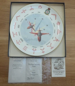 Vintage Coalport The Red Arrows Plate 3370 Commemorates 2000th Aerobic Display - Picture 1 of 10