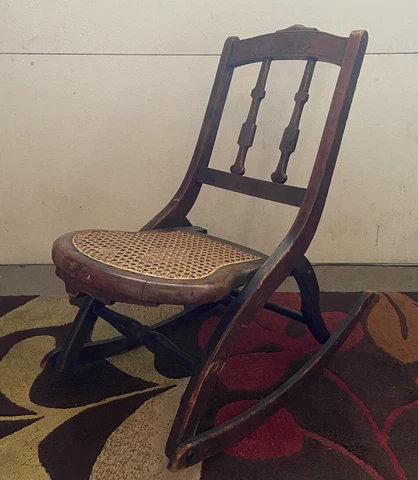 Vintage Collignon Folding Rocking Chair “Collignon's Patent Nov 18th 1869" Cover