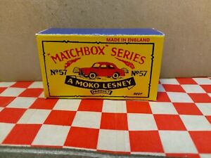 Matchbox  Moko Lesney No57 Wolseley 1500  EMPTY Reproduction box  NOCAR