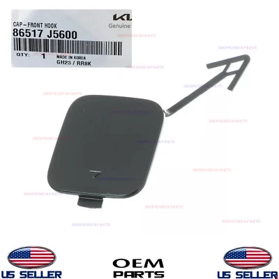 Genuine OEM Front Tow Eye Hook Cap Cover Kia Stinger GT 2018-2023 86517-J5600 - Изображение 1 из 2