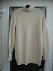 Voyelles, weißer Pullover mit Polokragen, XL - Bild 1 von 8