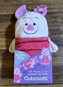 Disney Winnie Puuh Ferkel Cubcoats Größe 8T verwandelnder Hoodie x Plüsch - Bild 1 von 8