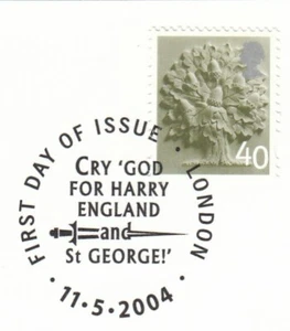 40p Definitive GB England Used 2004 ON PIECE (82319) - Picture 1 of 1