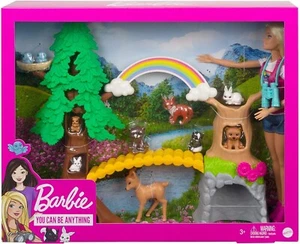 Barbie Wilderness Guide Interactive Playset with Blonde 12" Doll + Accessories - Picture 1 of 3