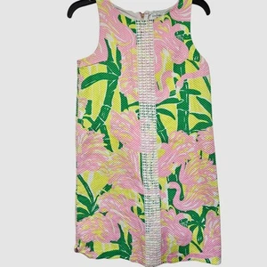 Lilly Pulitzer Fan Dance Dress 20th Annive.Target Flamingos teens/Girls XL 14/16 - Picture 1 of 7