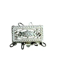 925 Sterling Silver 4 Strand Filigree Pearl Bead Clasp Stringing - Picture 1 of 5