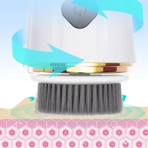 Facial Cleansing Brush 2 In 1 Electric Face Scrubber USB Rechargeble Soft Si BAK - Bild 1 von 24