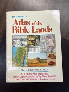 Atlas of the Bible Lands | Hammond’s Inc | Vintage 1977 Large 9.5”x12.5” Maps Charts - Bild 1 von 22