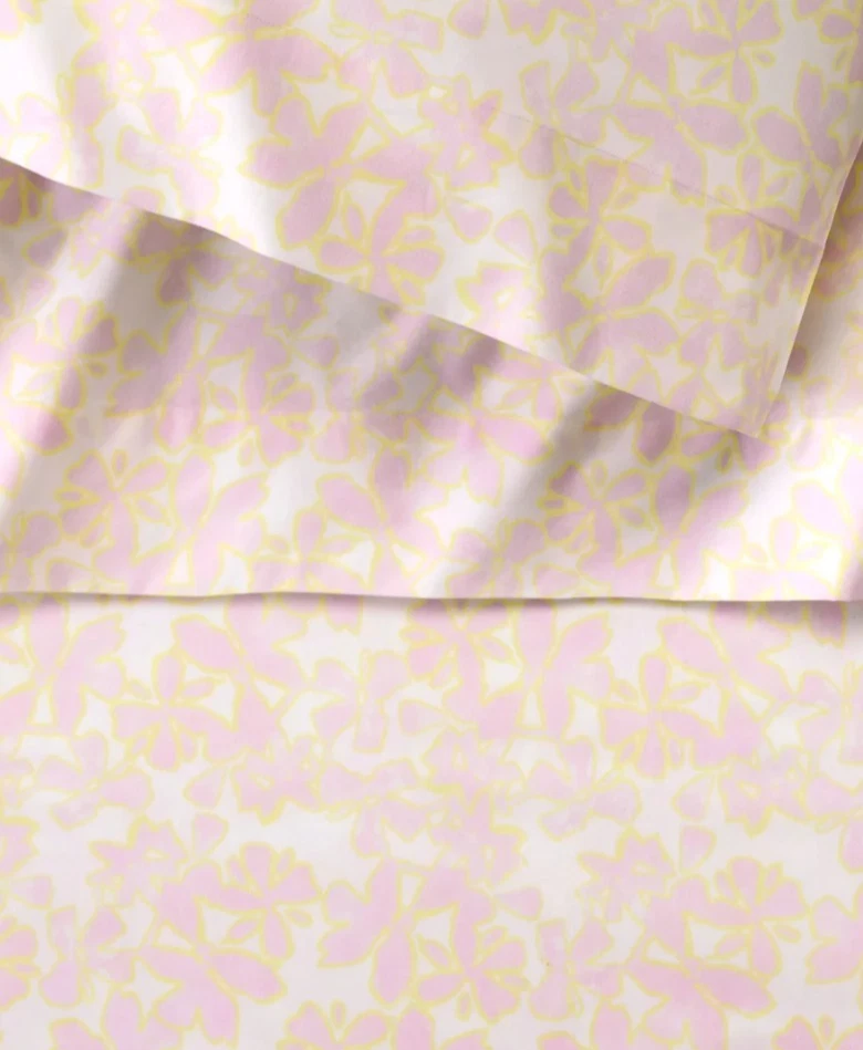 Sferra Prato F/ Queen Sábana Plana Rosa Amarillo Claveles Algodón Percal Italia NUEVO Foto 1 de 4