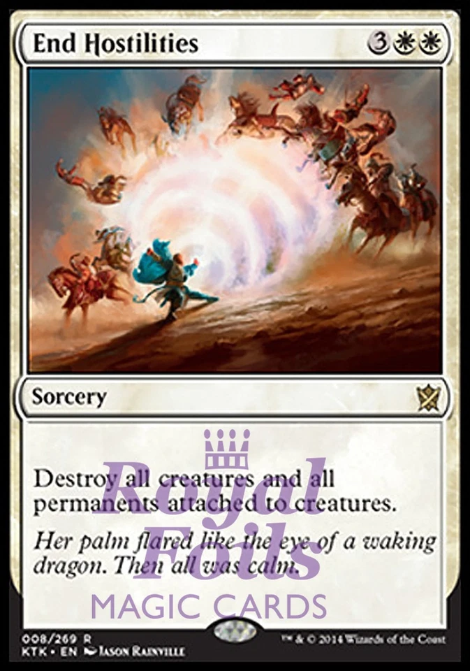 End Hostilities 1x FOIL MTG KTK Khans of Tarkir Rare MINT white - Image 1 of 1