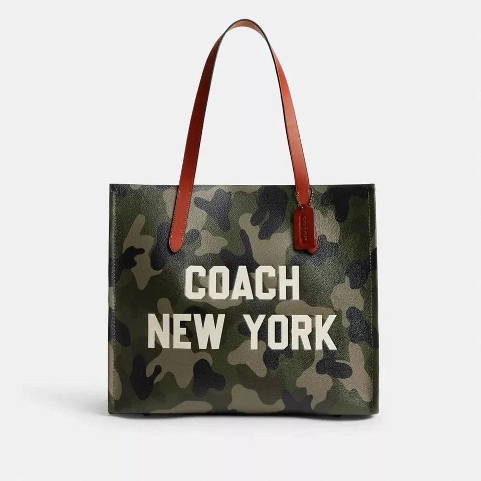 Bolso de Mano Coach Relay con Estampado Camuflado y Gráfico Coach NY CY808  Foto 1 de 4