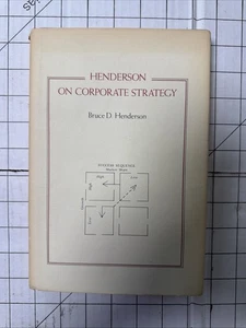 Henderson on Corporate Strategy by Bruce D. Henderson HC/DJ Ships Fast - Foto 1 di 4