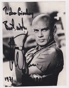 vtg 1971 Yul Brynner signed photo - Picture 1 of 2
